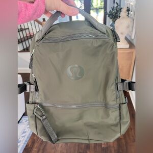 Lululemon Backpack. Olive green. Never used. New without tags.